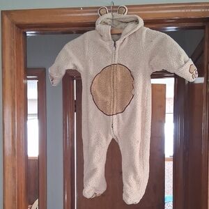 Cozy Cream Bear Onesie for Kids